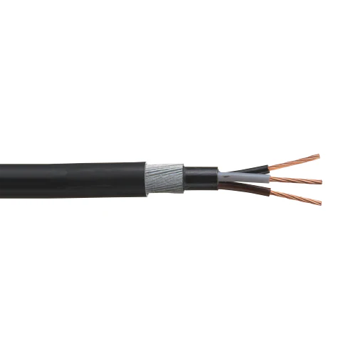 Traditional armored cable cross-section
